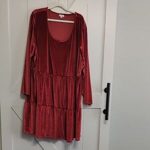 Love, Fire Deep Red Velvet Apparel